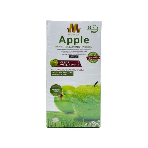Morvon Apple Hair Dye Cream Ammonia-Free Dark Brown 500ml + 500ml
