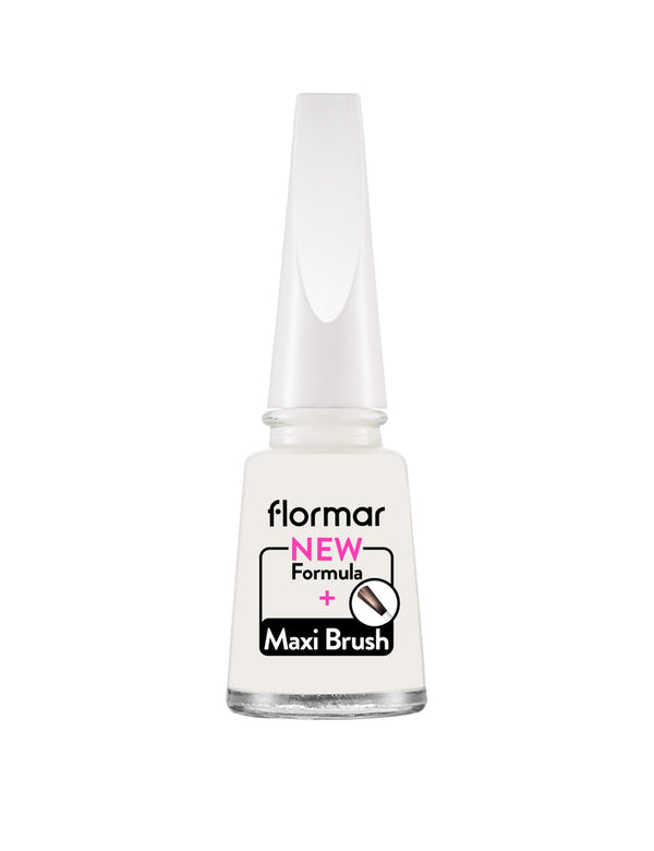Flormar Nail Polish White Dance 319 Quick-Drying Glossy Finish