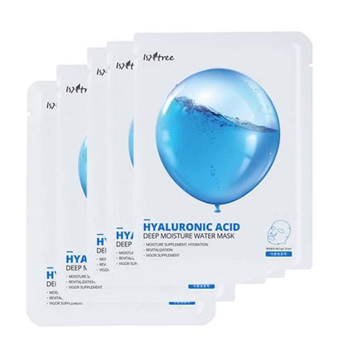 Isntree Hyaluronic Acid Deep Moisture Water Mask Gel Face Mask 10 Pack