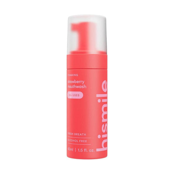 Hismile Foaming Mouthwash Alcohol-Free Strawberry Flavor 45ml