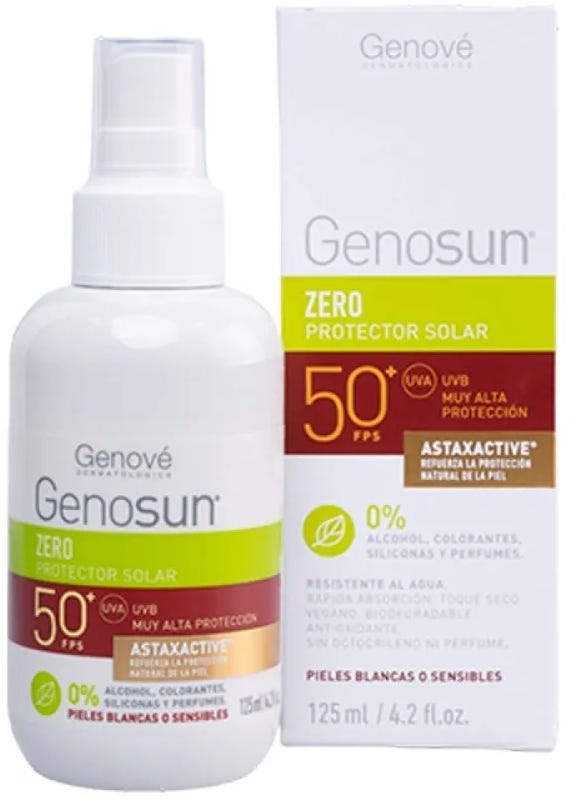 Genove Genosun Zero Sunscreen Spray SPF 50+ Astaxactive 125ml