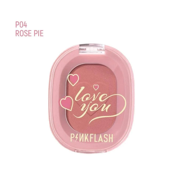 Pink Flash Soft Blush Velvety Buildable Finish Rose Pie P04