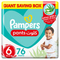 Pampers Baby-Dry Pants Diapers Aloe Vera Lotion Size 6 Mega Box 76 Diapers