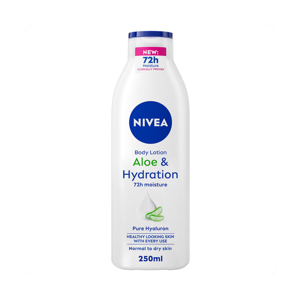 NIVEA Aloe & Hydration Body Lotion Lightweight Moisturizer Normal to Dry Skin 250ml