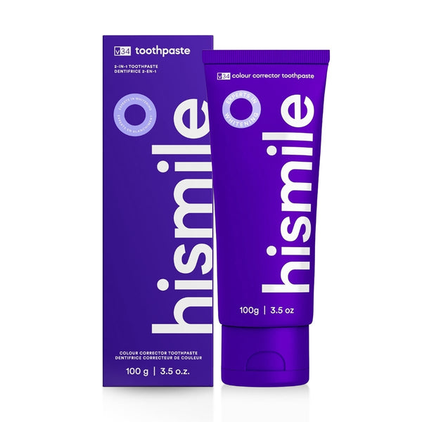 HiSmile V34 Colour Corrector Toothpaste Fluoride Brightening Formula 60 g
