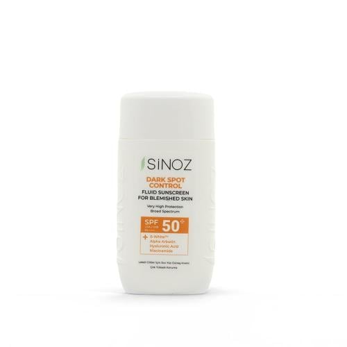 Sinoz Dark Spot Control Fluid Sunscreen SPF 50+ Alpha Arbutin Hyaluronic Acid 50 ml