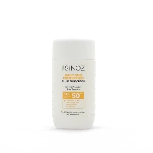 Sinoz Daily Sun Protection Fluid Sunscreen SPF 50+ Hyaluronic Acid Niacinamide 50 ml