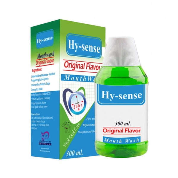 Life Source Hy-Sense Mouthwash Mint Flavor Fluoride 300 ml