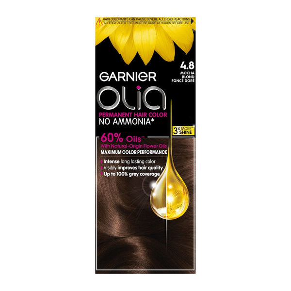 Olia Hair Color Mocha Kit Cream Ammonia-Free 4.8