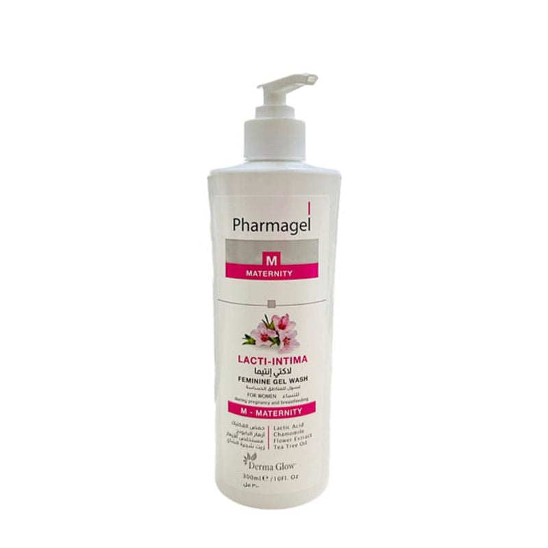 Pharmagel Feminine Wash Lacti Intima Liquid Cleanser Lactic Acid Tea Tree Oil 300 ml