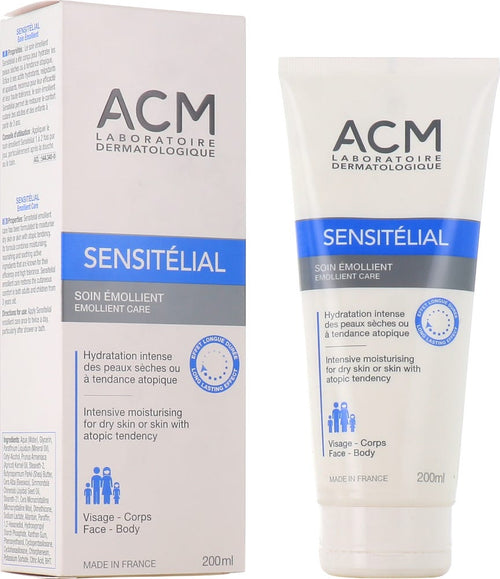 ACM Sensitelial Emollient Care Moisturizing Lotion, Shea Butter and Allantoin, Fragrance-Free, 200ml