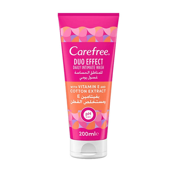 Carefree Daily Intimate Wash Soap-Free Vitamin E & Cotton Extract 200ml