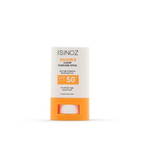 SINOZ Invisible Clear Sunscreen Stick SPF 50+ Velvet Finish 15 g