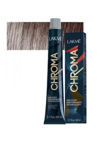 Lakme Chroma Permanent Hair Dye Ammonia-Free Light Ash Blonde 8/17