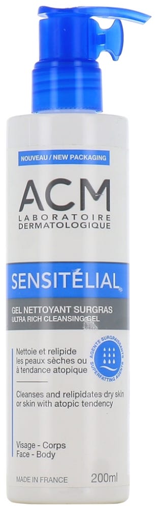 ACM Sensitelial Cleansing Gel Facial Wash Soap-Free Sensitive Skin 200 ml