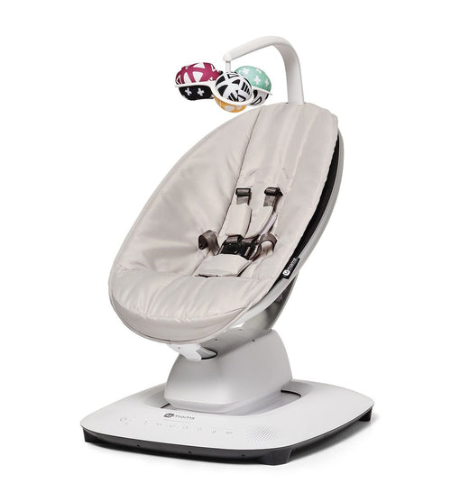 4moms MamaRoo 5 Multi-Motion Baby Electric Swing, Grey, Bluetooth and App Control
