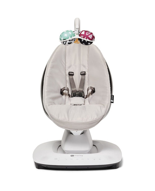 4moms MamaRoo 5 Multi-Motion Baby Electric Swing, Grey, Bluetooth and App Control