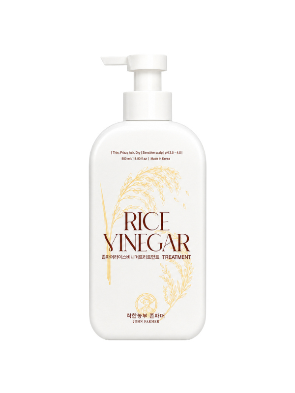 John Farmer - John Farmer Rice Vinegar Hair Treatment for Thin, Frizzy Hair, 500ml