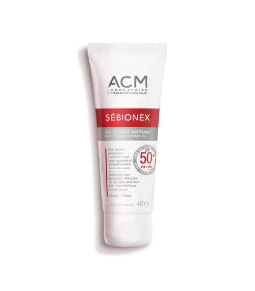 ACM Sebionex Mattifying Gel SPF50 Face Sunscreen Oily Skin 40 ml