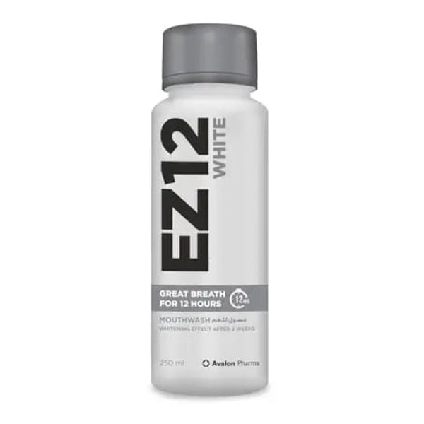 AVALON EZ12 Whitening Mouthwash Mint Oral Rinse with Sodium Fluoride, 250 ml