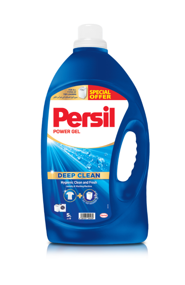 Persil Power Gel Liquid Laundry Detergent Deep Clean Technology Top Load 5 L