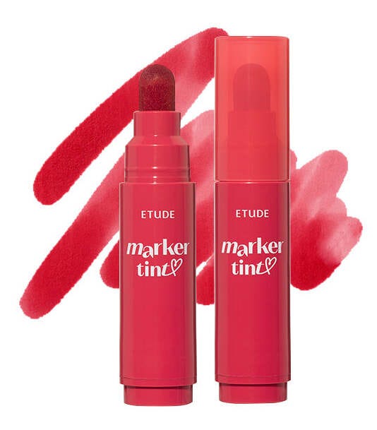 Etude House Dear Darling Marker Tint Liquid Lip Tint Vivid Color #1 3.5g