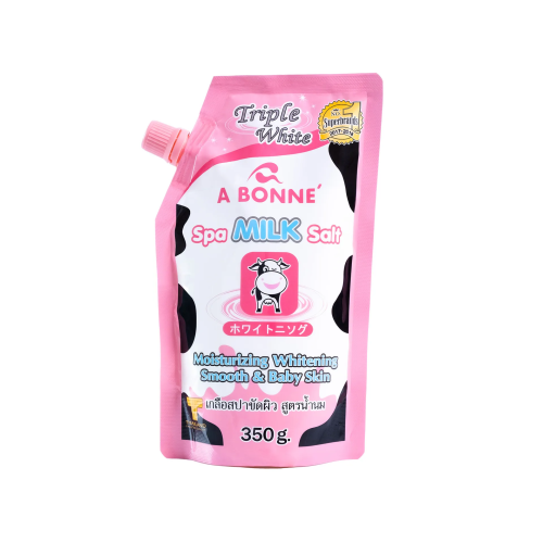 A Bonne Spa Milk Salt Body Scrub Moisturizing Exfoliant