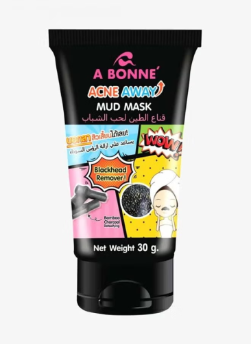 A Bonne Acne Away Mud Mask Blackhead Remover with Bamboo Charcoal 30g