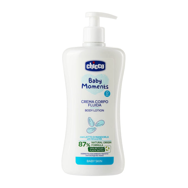 Chicco Baby Moments Lotion Fluid Body Cream Sweet Almond Milk 500 ml