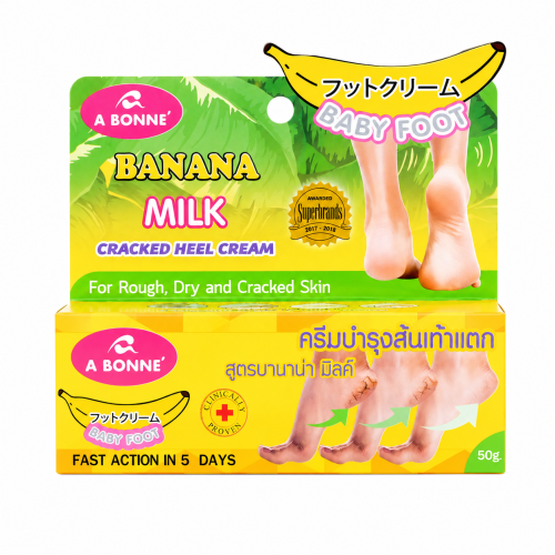 A Bonne Banana Milk Heel Cream Moisturizing Foot Care 50g