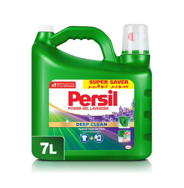 Persil Power Gel Liquid Laundry Detergent Deep Clean Lavender 7 L