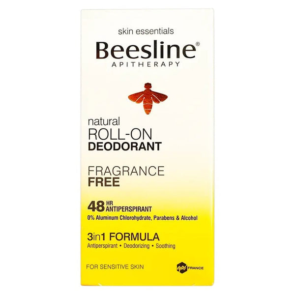 Beesline Natural Roll-On Deodorant Fragrance-Free 50ml