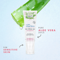 SO'BiO etic Organic Aloe Vera Juice Gel, Face and Body Moisturizer, 125 ml