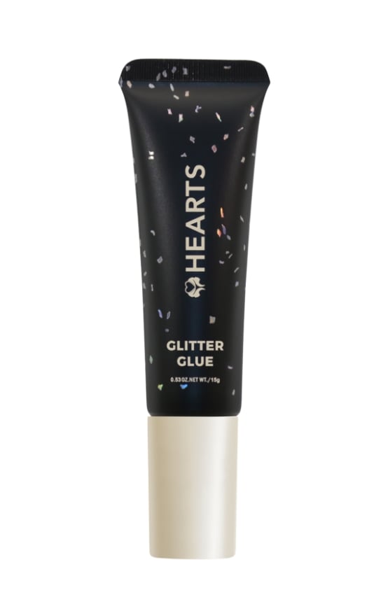 Glitter Glue Hearts Sparkle Adhesive for Skin Hair and Fabrics