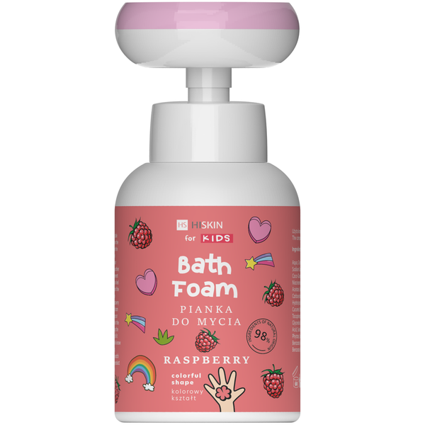 Hiskin Kids Raspberry Body Bath Foam No-Tears Formula 300ml