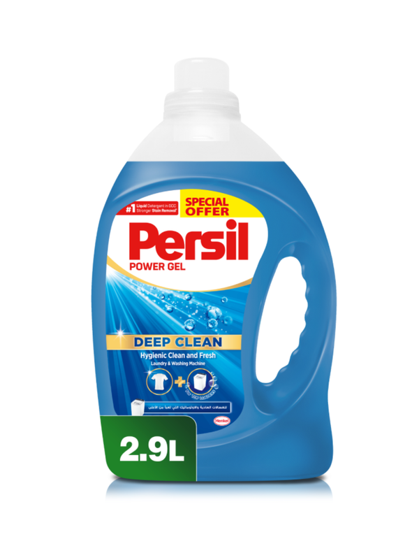 Persil Power Gel Plus Laundry Detergent for Top-Loading Machines, Deep Clean Technology, 2.9 L