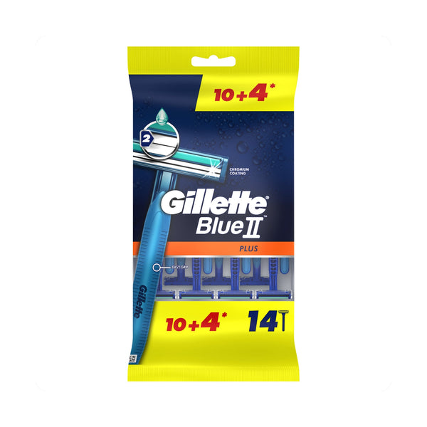 Gillette Blue2+Blue3 Razors 10 Blue2 and 4 Blue3 Blades