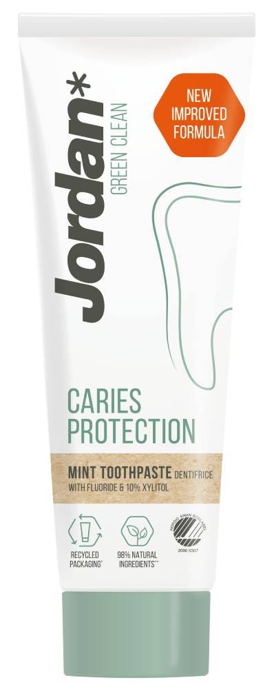 Jordan Green Clean Fluoride Toothpaste with Xylitol and Green Tea Extract 75ml