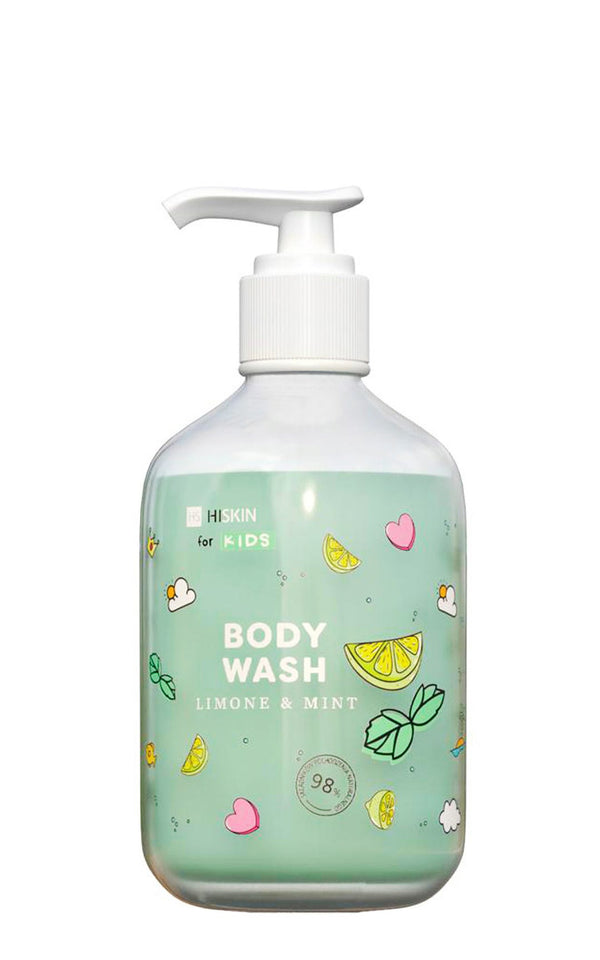 Hiskin Kids 2-in-1 Body Wash Limone & Mint Aloe Vera, Trehalose & Panthenol 400ml