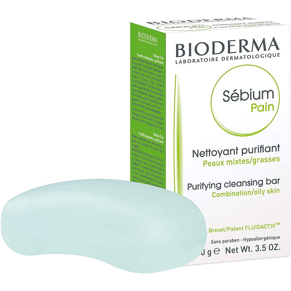 Bioderma Purifying Cleansing Soap Bar Face and Body Glycerin 100 g