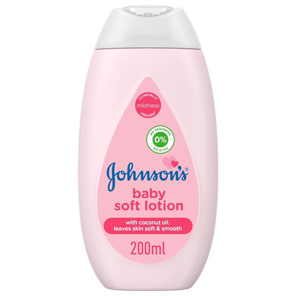Johnson's Soft Baby Lotion with Coconut Oil Moisturizing Formula 200ml