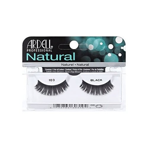 Ardell Natural False Eyelashes 103 Black Reusable Strip Lashes