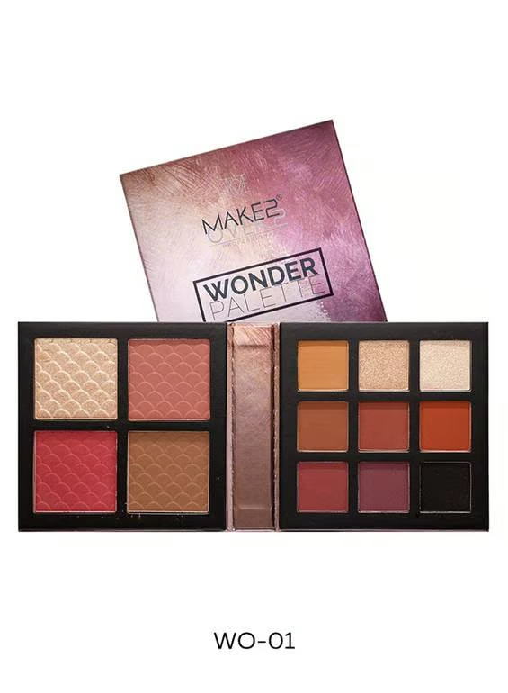 Makeover22 Wonder Eye & Face Contour Kit Eyeshadow Highlighter Blush Contour Palette