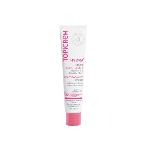 Topicrem Hydra+ Light Radiance Cream Lightweight Facial Moisturizer Normal to Combination Skin 40ml