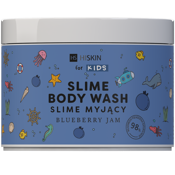 Hiskin Kids Slime Body Wash Foaming Gel Blueberry 150ml