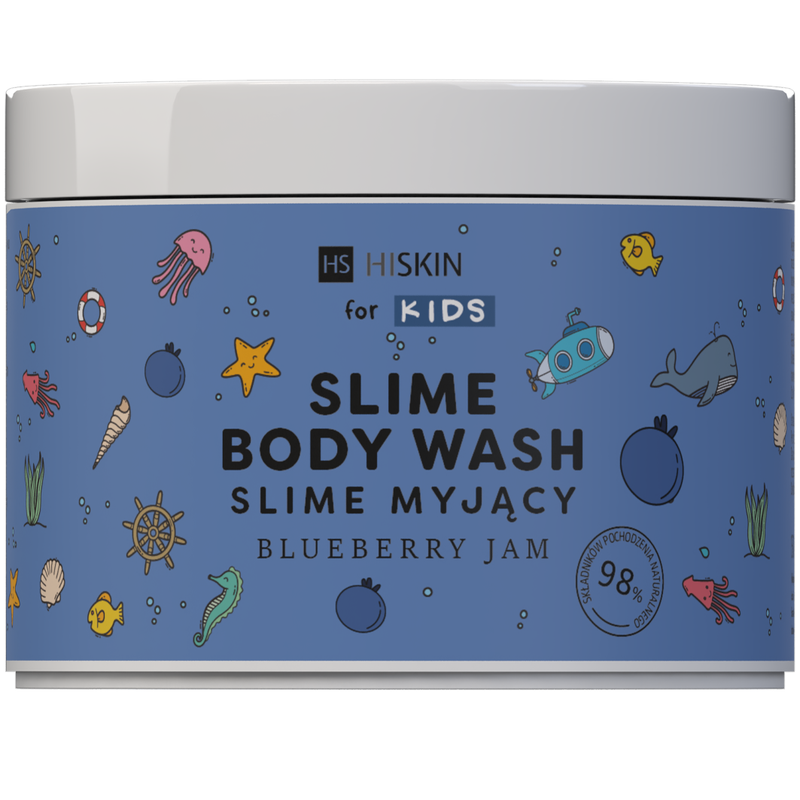 Hiskin Kids Slime Body Wash Foaming Gel Blueberry 150ml