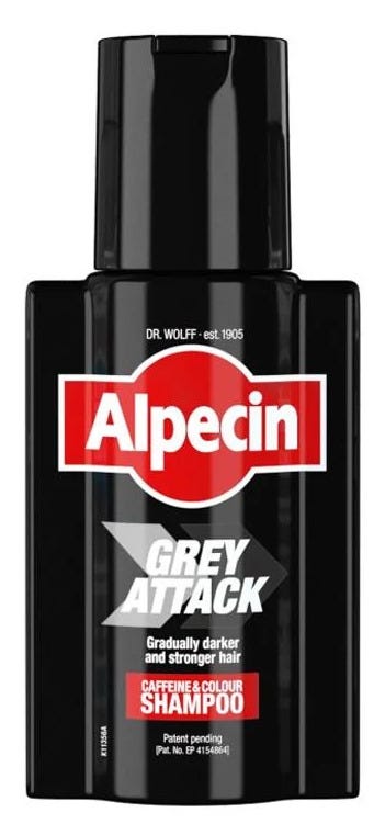 Alpecin Grey Attack Caffeine & Color Shampoo Liquid Hair Color 200 ml