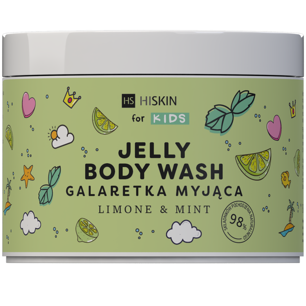 Hiskin Kids Jelly Body Wash Gel Limone & Mint 150ml