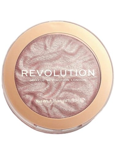 Makeup Revolution Reloaded Highlighter Powder, Soft Silky Glow, Make 'n Impact