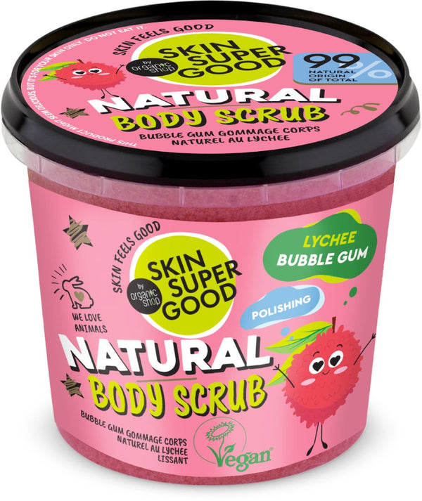 Organic Shop Natural Body Scrub Lychee Bubble Gum 360 ml